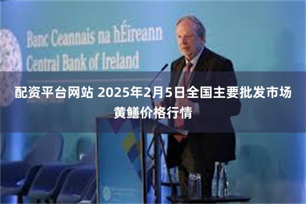 配资平台网站 2025年2月5日全国主要批发市场黄鳝价格行情