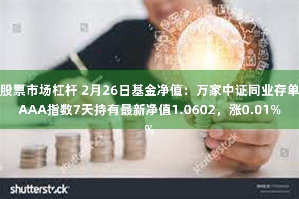 股票市场杠杆 2月26日基金净值：万家中证同业存单AAA指数7天持有最新净值1.0602，涨0.01%